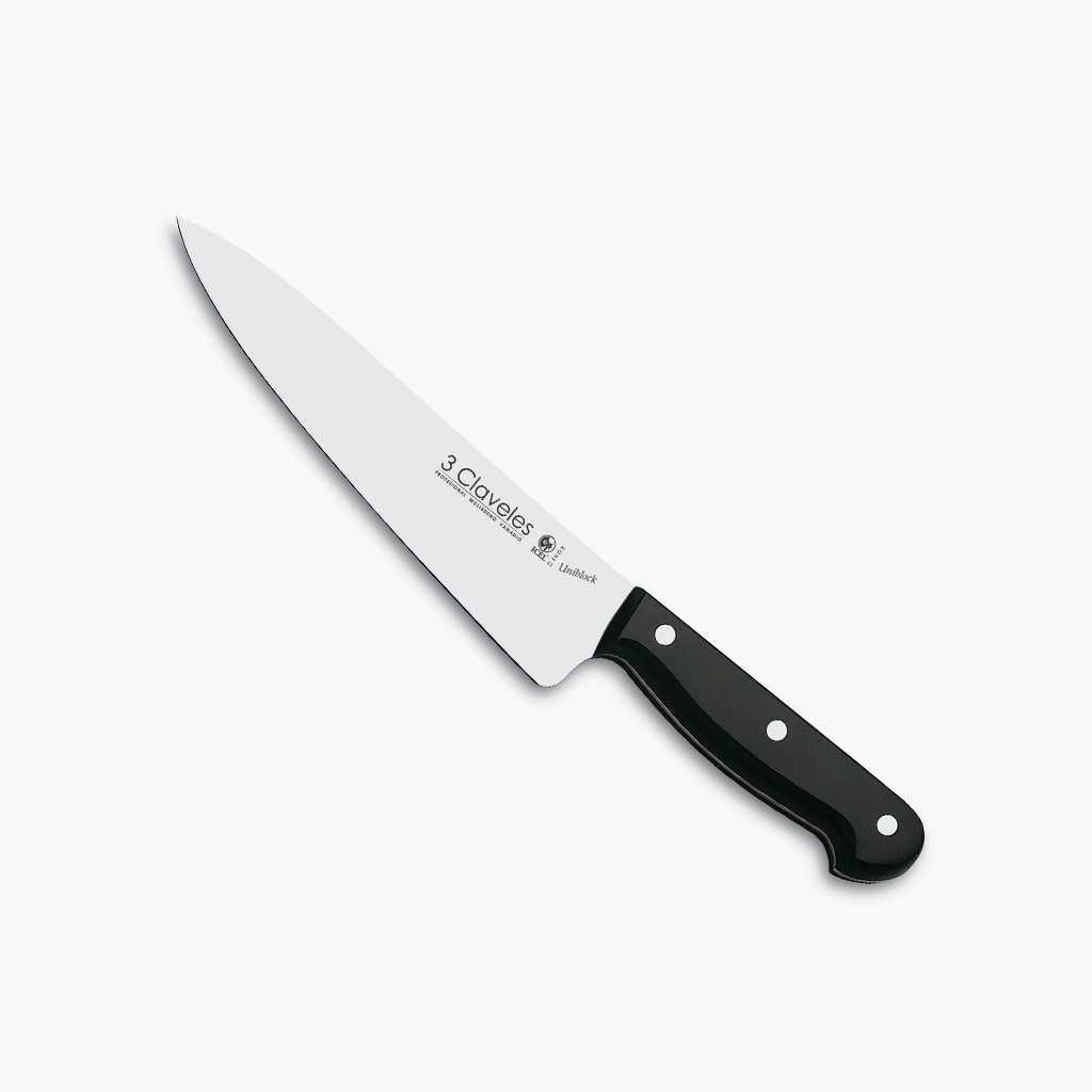 Cuchillo Cocinero Inox 30cm Uniblock #1166 3 Claveles - Ferretería  Metropolitana