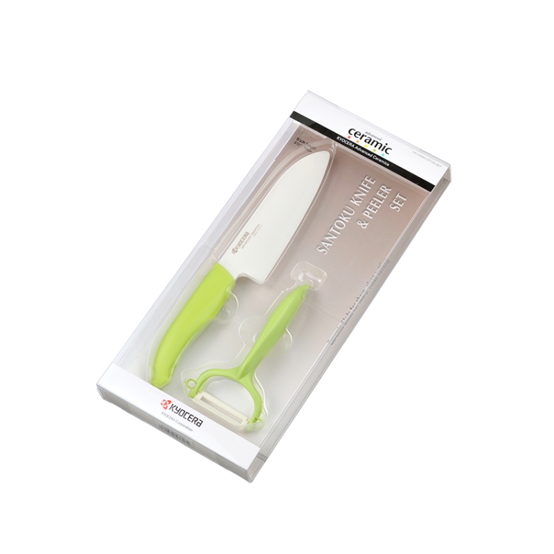 Blister Chef 14 cm y Pelador Verde