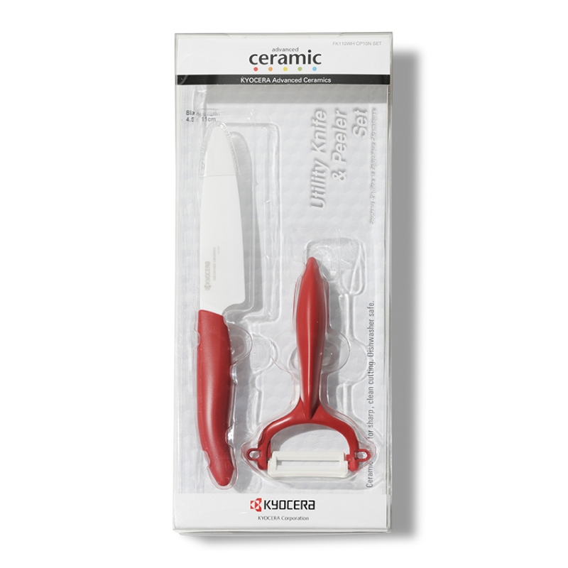 Blister Office 11 cm y Pelador Rojo