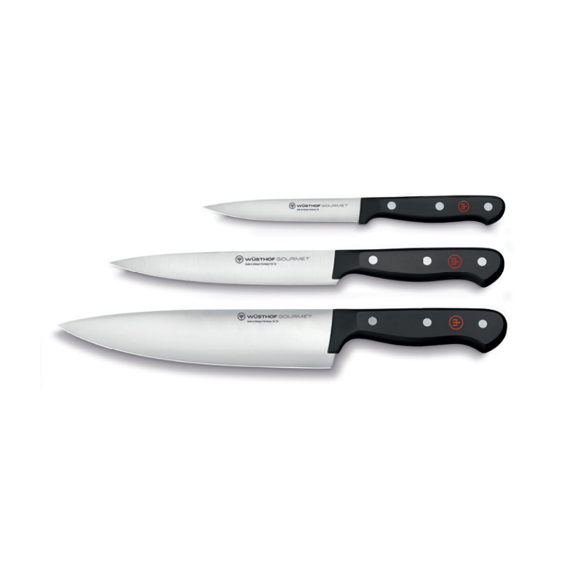 Gourmet estuche 3 cuchillos