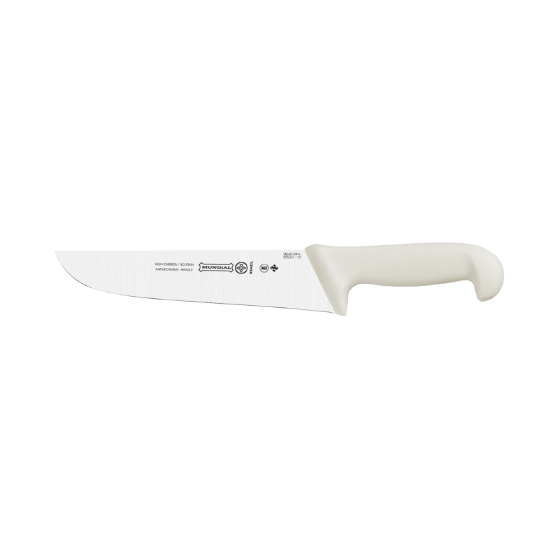 MUNDIAL, Cuchillo de cocina profesional, (5520-10), 15,2CM, Hoja ancha y recta, Blanco, Acero Inoxidable
