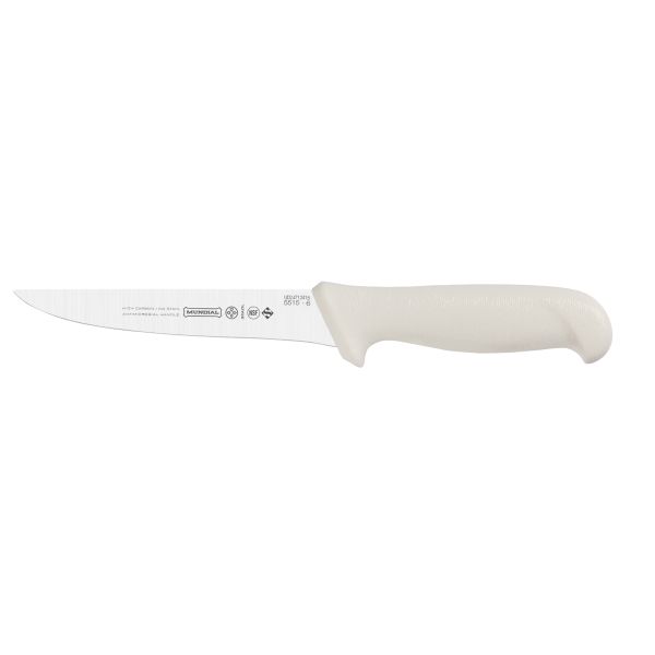 MUNDIAL, Cuchillo deshuesador, (5515-6), 15,2CM, Hoja ancha y recta, Blanco, Acero inoxidable