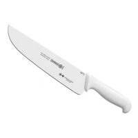 Cuchillo de cocina Mundial, (5530-12), 30,5CM, Hoja ancha y recta, Blanco, Acero Inoxidable