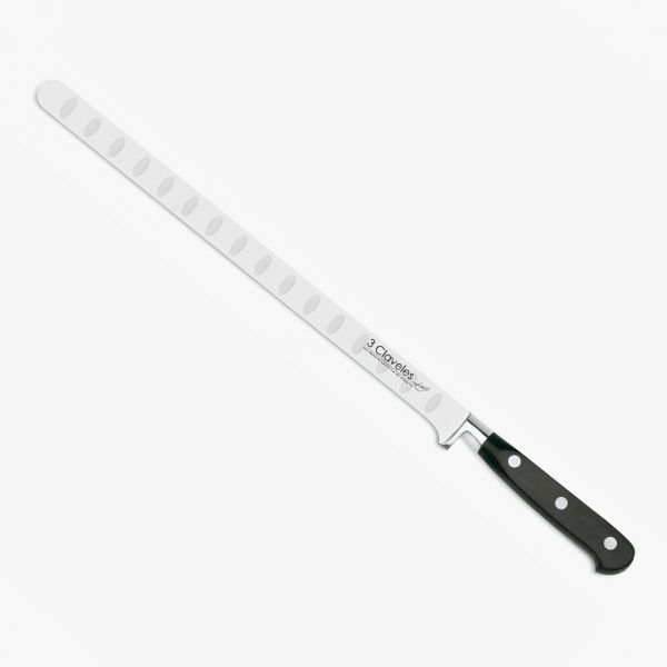 Cuchillo 3 Claveles Jamon/salmón Alveolado 30 cm - Forgé