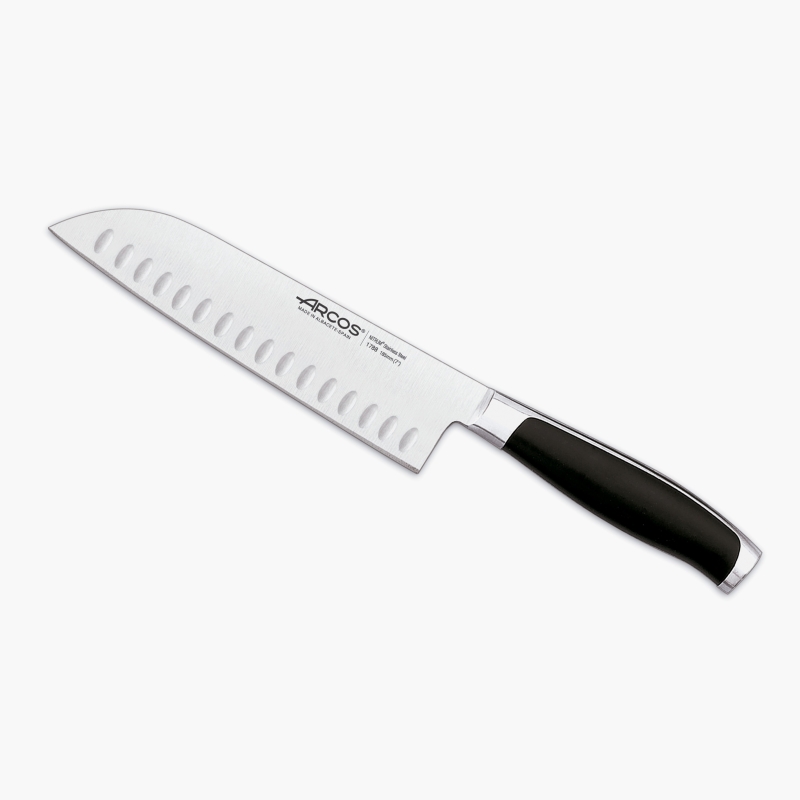 Cuchillo Arcos Santoku 18.5 cm Alveolado - Kyoto