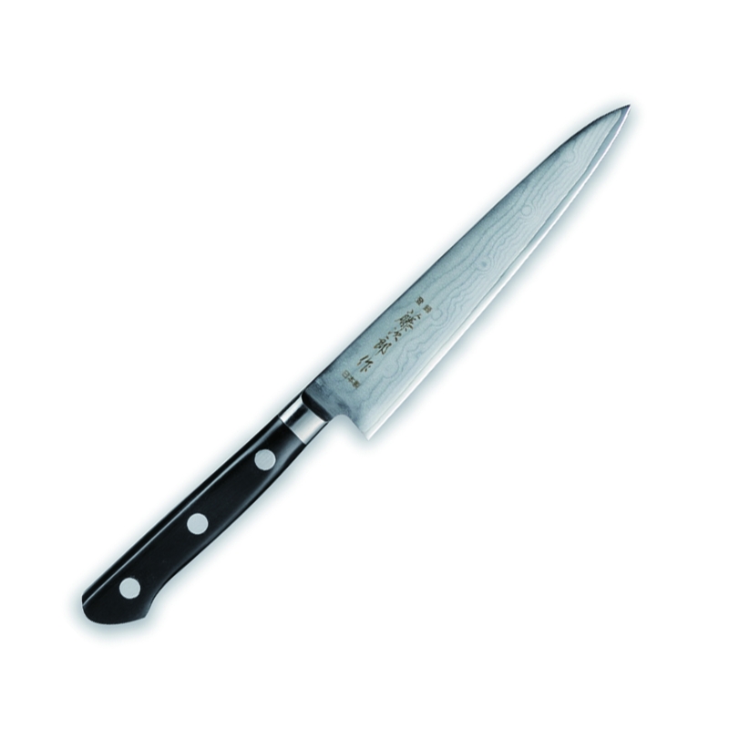 Cuchillo Tojiro F-651, Utilitario, DP Damascus 37 capas, 150mm