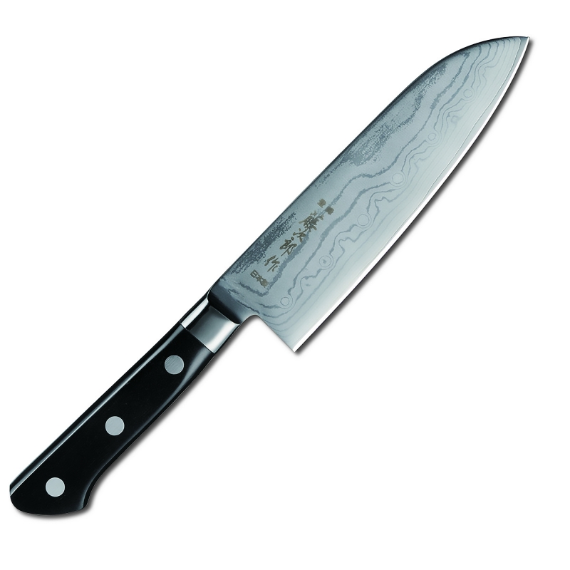 Cuchillo Tojiro F-659, Santoku, DP Damascus 37 capas, 170mm