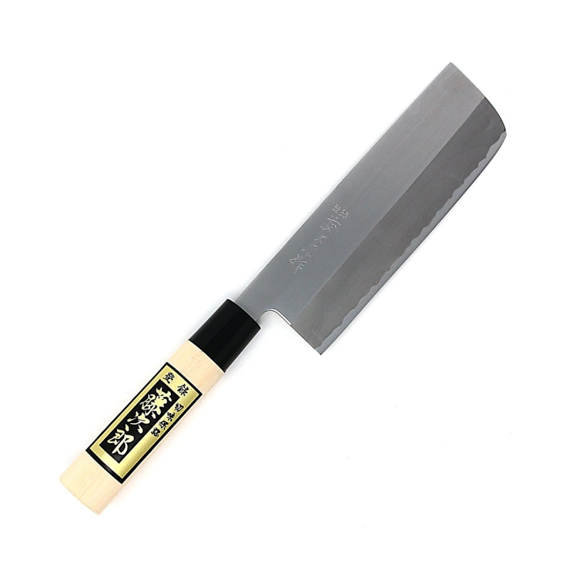Cuchillo Tojiro F-702A, Nakiri, Shirogami, 3 capas, pulido, 165mm