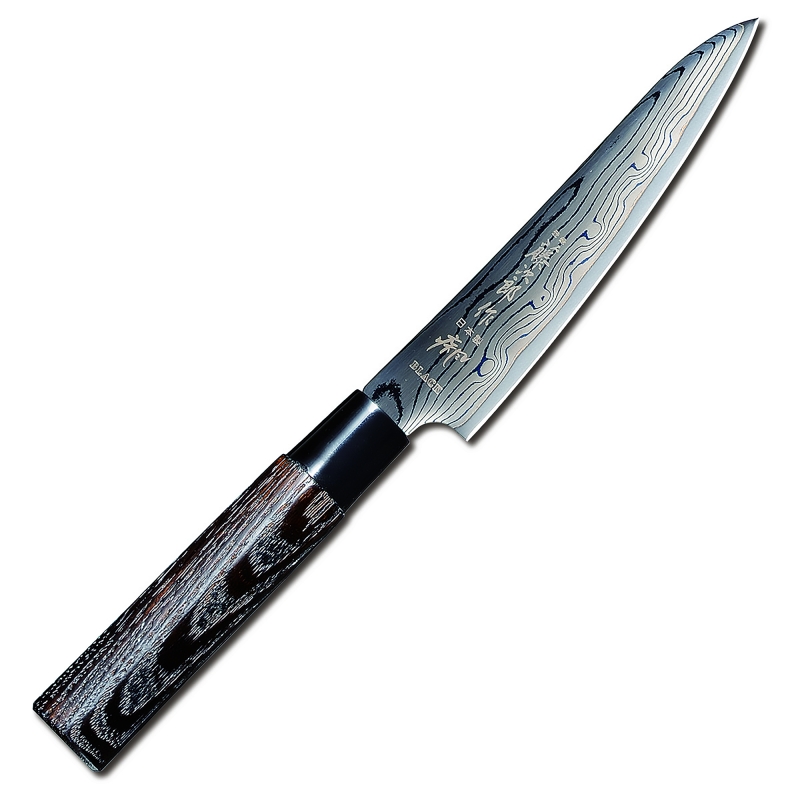 Cuchillo Tojiro FD-1592, Mondador (Puntilla) Shippu Black DP Damascus, 130mm