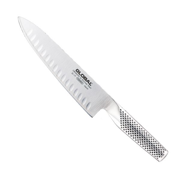 Cuchillo Global G-77, Cocinero, alveolado, 20 cm