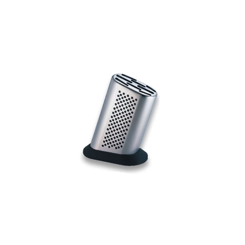 G-888D, Soporte inox para 8 cuchillos, diseño puntos negros