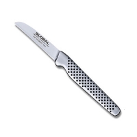 Cuchillo Global GSF-33, Pelador forjado recto, mango largo, 6 cm