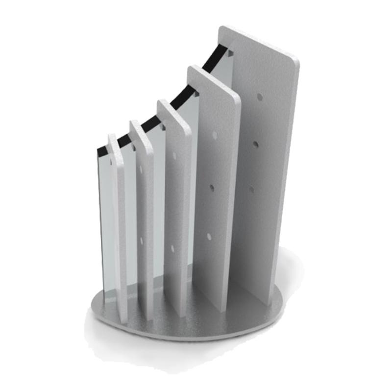 S-KB2-5, Soporte metacrilato 5 cuchillos Saigo