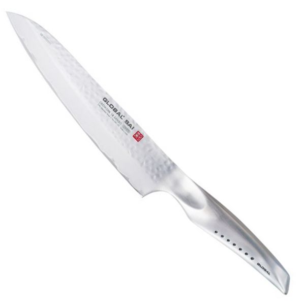 Cuchillo Global SAI-02, Trinchante (Carne), Hammer Finish, 21 cm