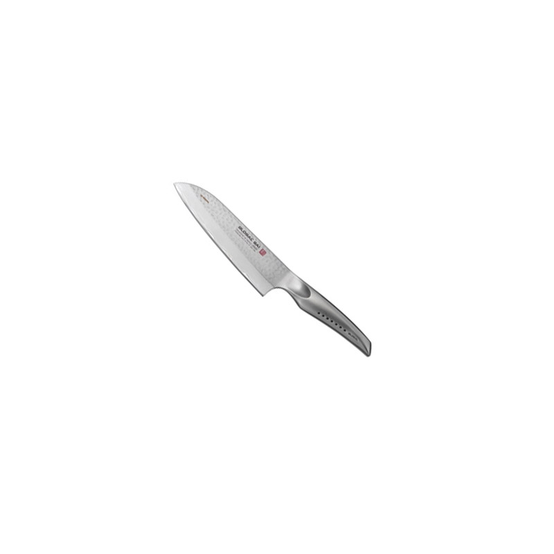 Cuchillo Global SAI-M03, Santoku, Hammer Finish, 13'5 cm