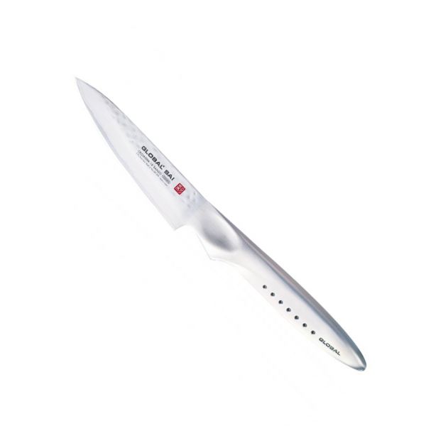 Cuchillo Global SAI-S02R, Pelador, Hammer Finish, 10 cm