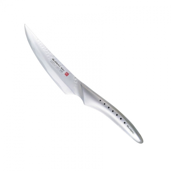 Cuchillo Global SAI-T03, Chuletero, Hammer Finish, 11,5 cm